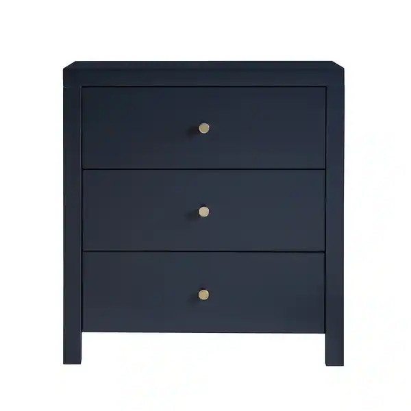 Nave 3-drawer Nightstand by Greyson Living - Midnight Blue | Bed Bath & Beyond