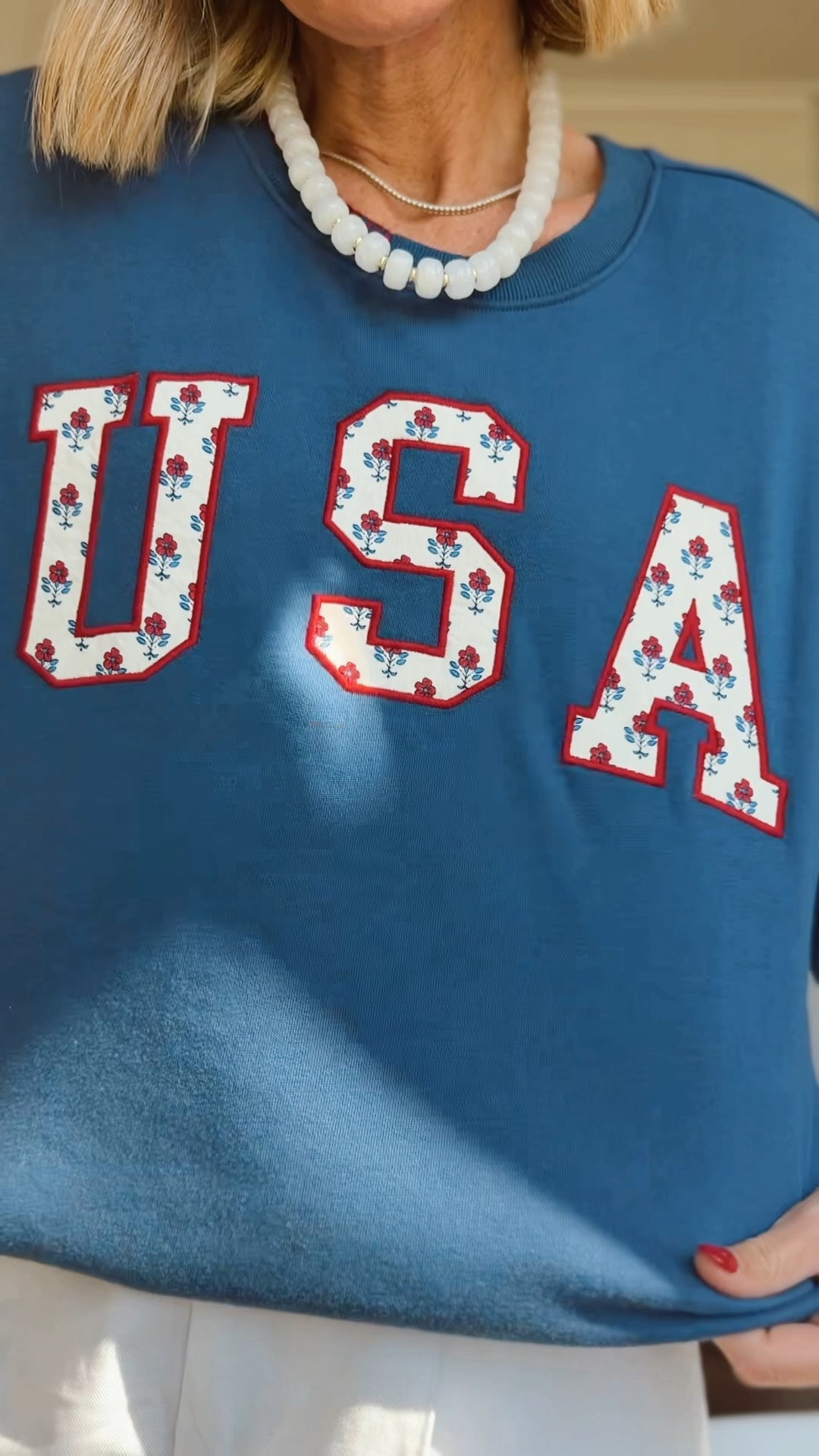 SO adorable!!! USA sweatshirt from Target!
