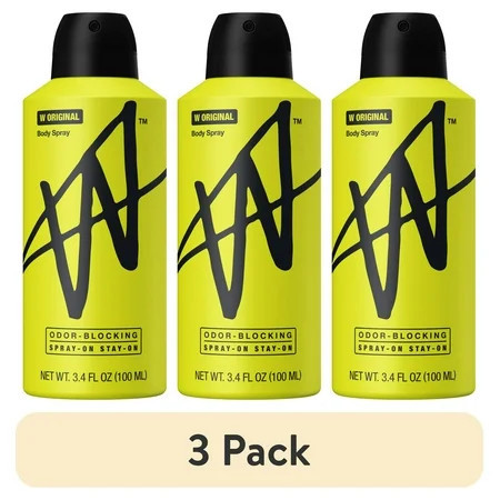 (3 pack) W By Jake Paul Body Spray - Odor Blocking - Long Lasting - W Original - 3.4 fl oz | Walmart (US)