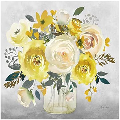 Trademark Fine Art 'Beautiful Floral Bouquet D' Canvas Art by Jean Plout 35x35 | Amazon (US)