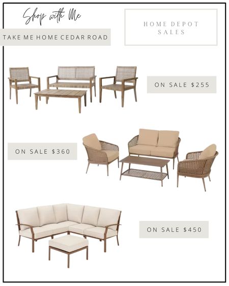 BUDGET FRIENDLY PATIO FURNITURE!!! these sets are so pretty and on major sale! All under $500 as of posting time.

Patio furniture, outdoor furniture, outdoor conversation set, outdoor living 

#LTKhome #LTKsalealert