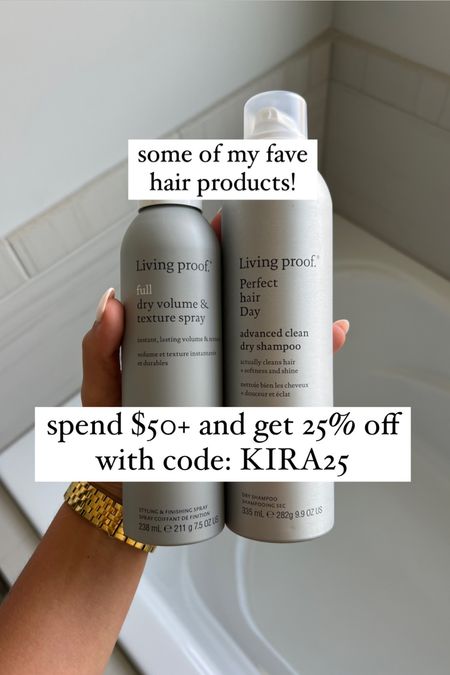 love living proofs dry shampoo * texture spray for my heatless curl hair days! code KIRA25 for 25% off $50+ 

#LTKbeauty #LTKunder50 #LTKsalealert