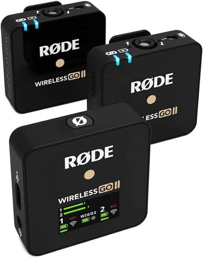 RØDE Wireless Go II Dual Channel Wireless System with Built-in Microphones with Analogue and Dig... | Amazon (US)