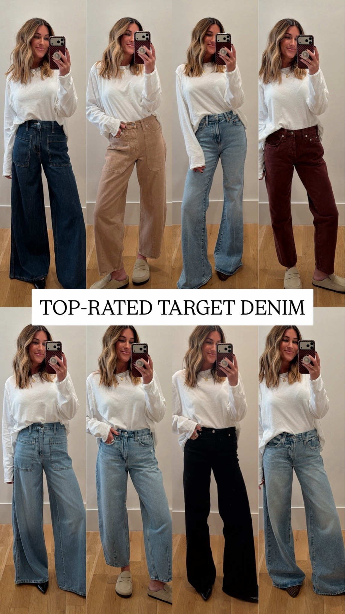 Target denim! So so so nice!! True to size. I’m wearing the regular length option.

#LTKootd #LTKgrwm #LTKmomlife