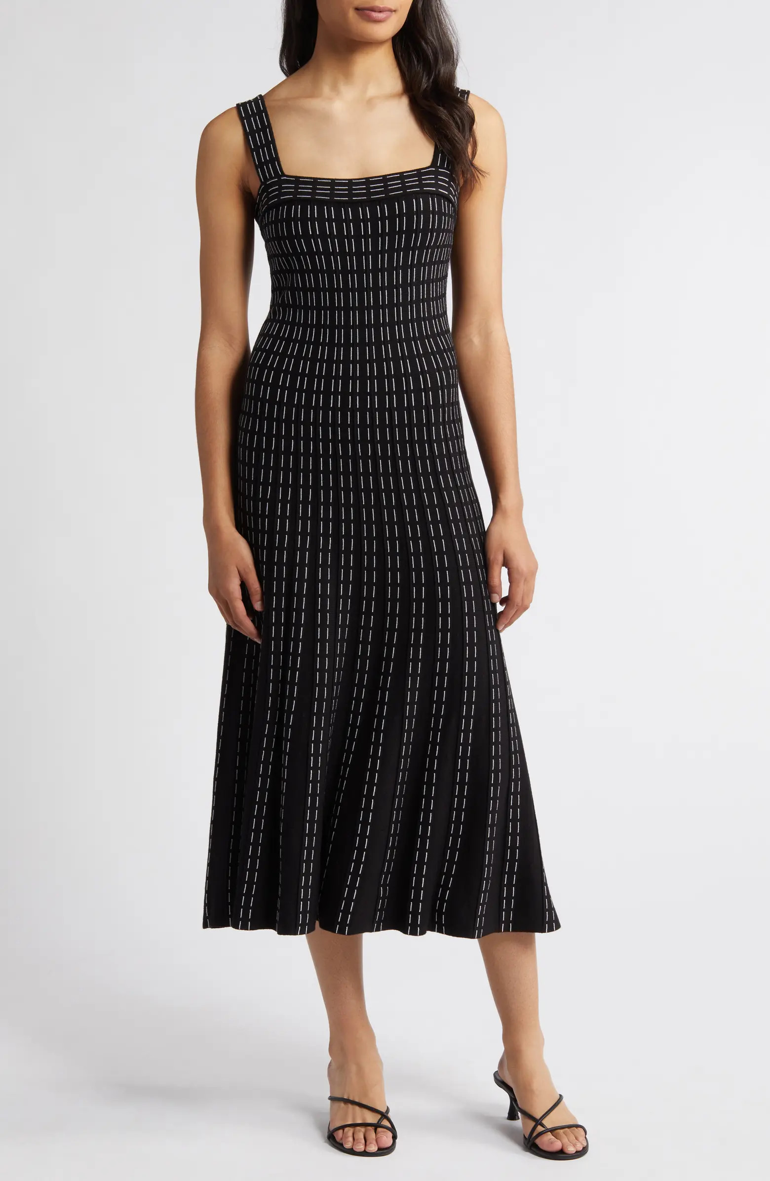 Sleeveless Pintuck Midi Sweater Dress | Nordstrom