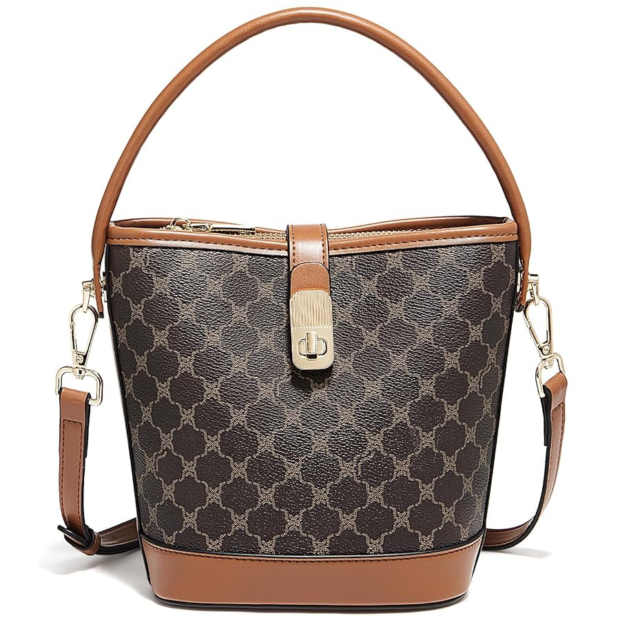 FOXLOVER Small Bucket Bag For Women Fashion Simplicity Crossbody Handbag Designer Shoulder Purse | Amazon (US)