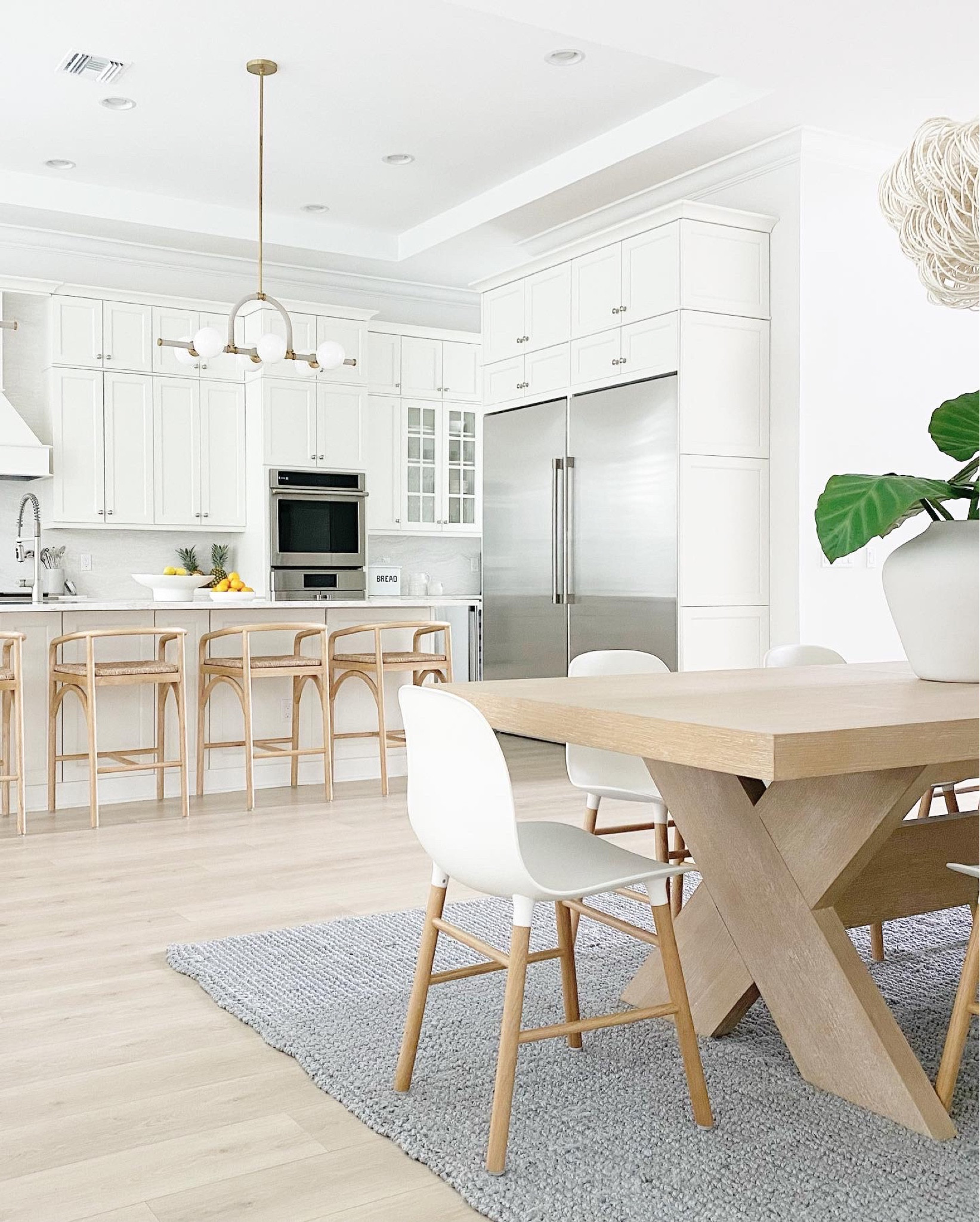 Reminiscing about our gorgeous #SEHMachiavelli Project and how seamless each room’s palette flowed from one space to the next. 📸 // Also, we’re sharing our favorite, wipable, durable, and attractive kid-friendly kitchen dining chairs over on the LTK app. ✨🪑✨

#LTKhome #LTKfamily #LTKkids
