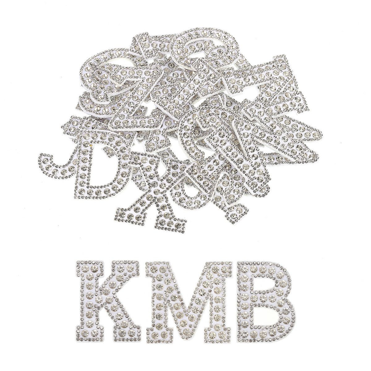Unique Bargains DIY Clothes Repair Decorative Glitter Alphabet Rhinestone English Letter Iron-on ... | Target