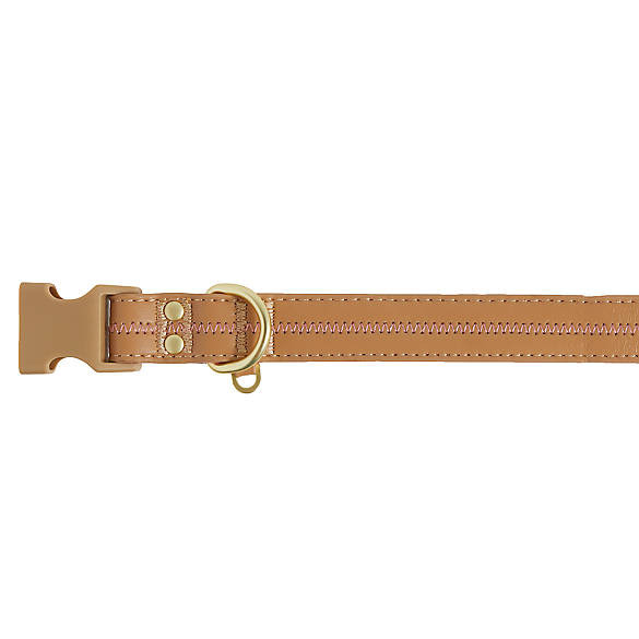 Top Paw® Leather Tan & Pink Dog Collar | PetSmart