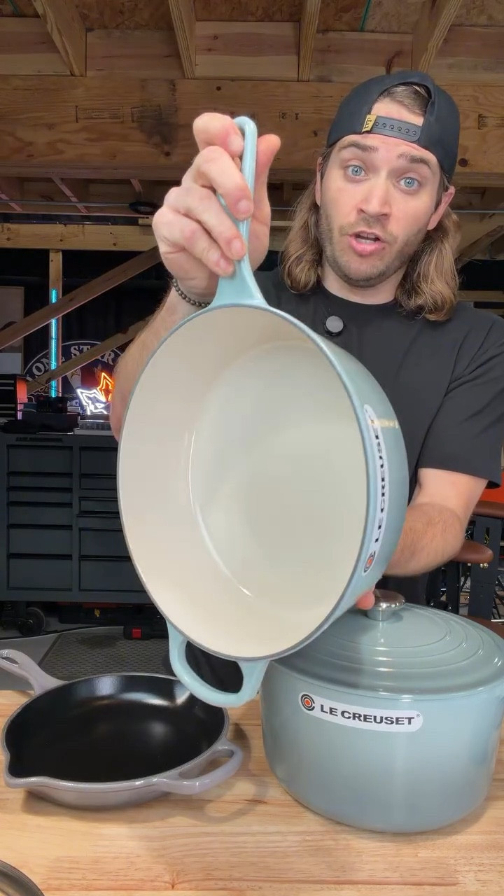 Best deal I’ve seen in a Cassadou! #lecreuset #castironcooking #castiron #castironcookware #qvc