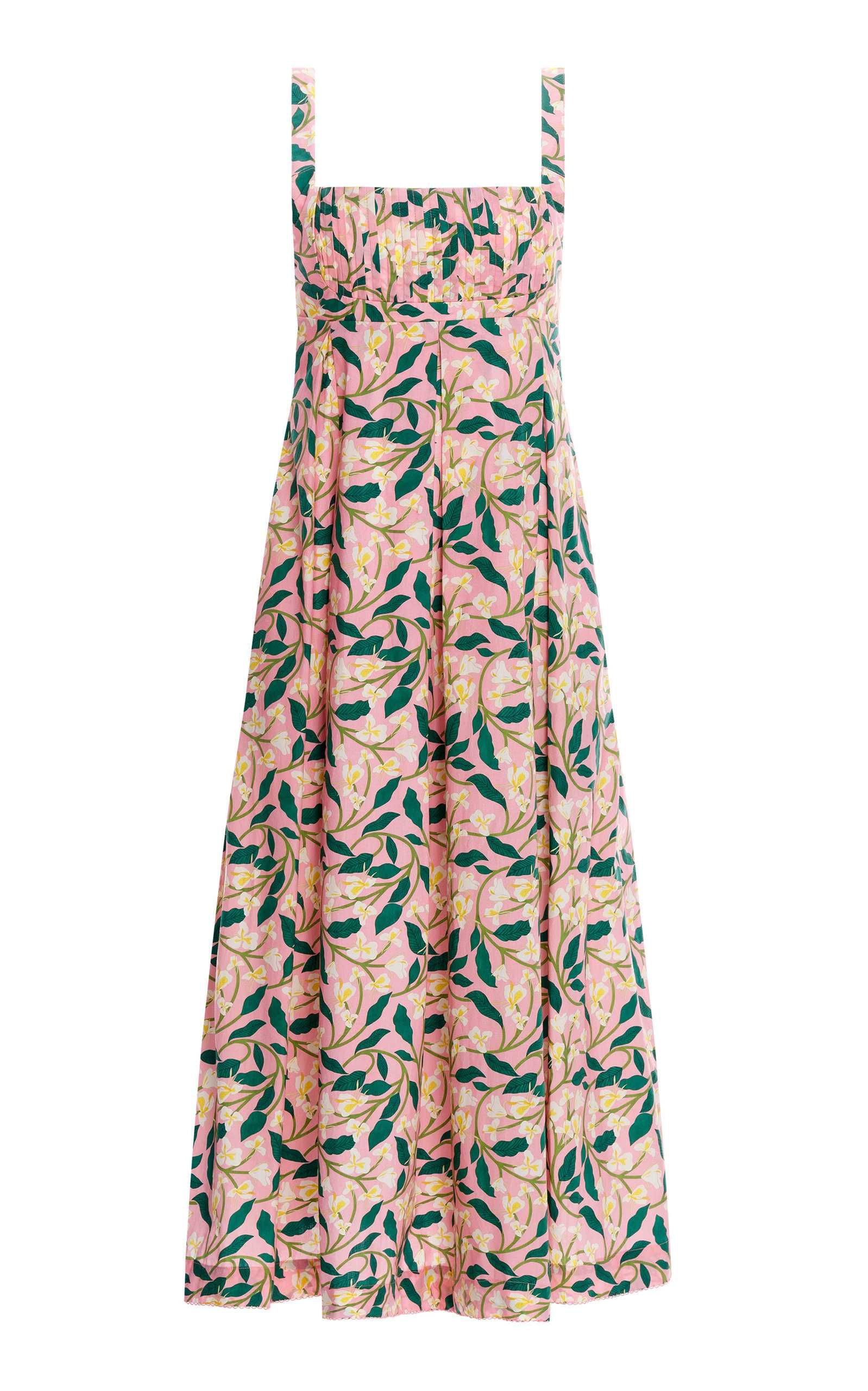Hortencia Dos Gardenias Cotton Midi Dress | Moda Operandi (Global)