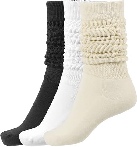 BomKinta Slouch Socks Women Thigh High Boot Socks Soft Scrunch Socks Size 5-11 | Amazon (US)