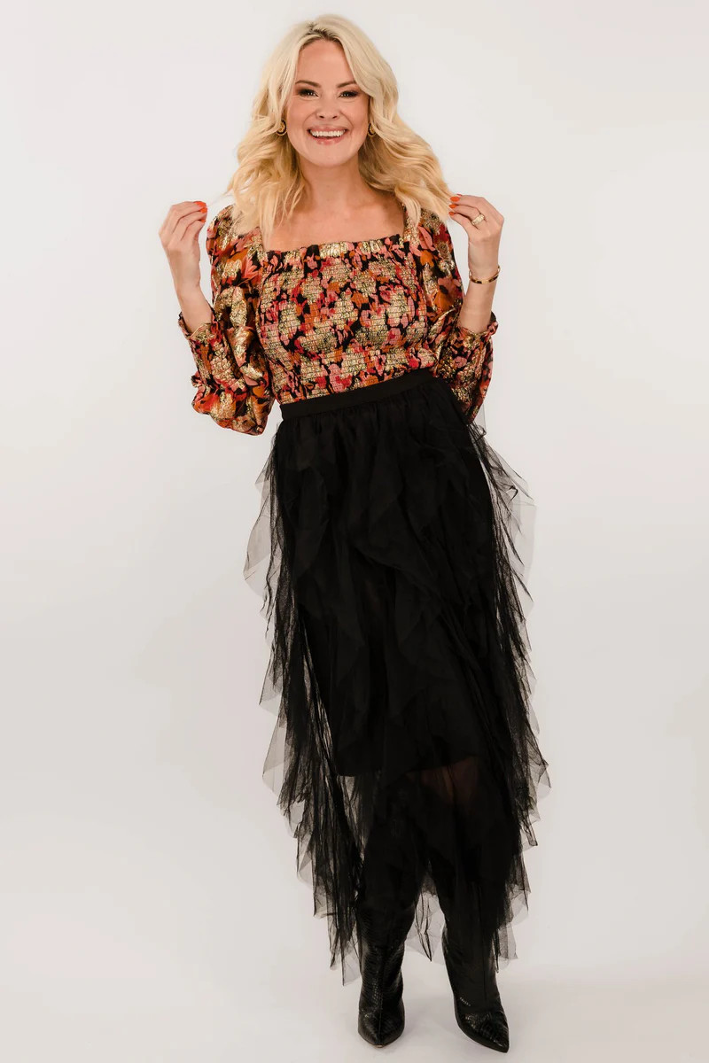 Tulle Skirt in Black | Teggy French