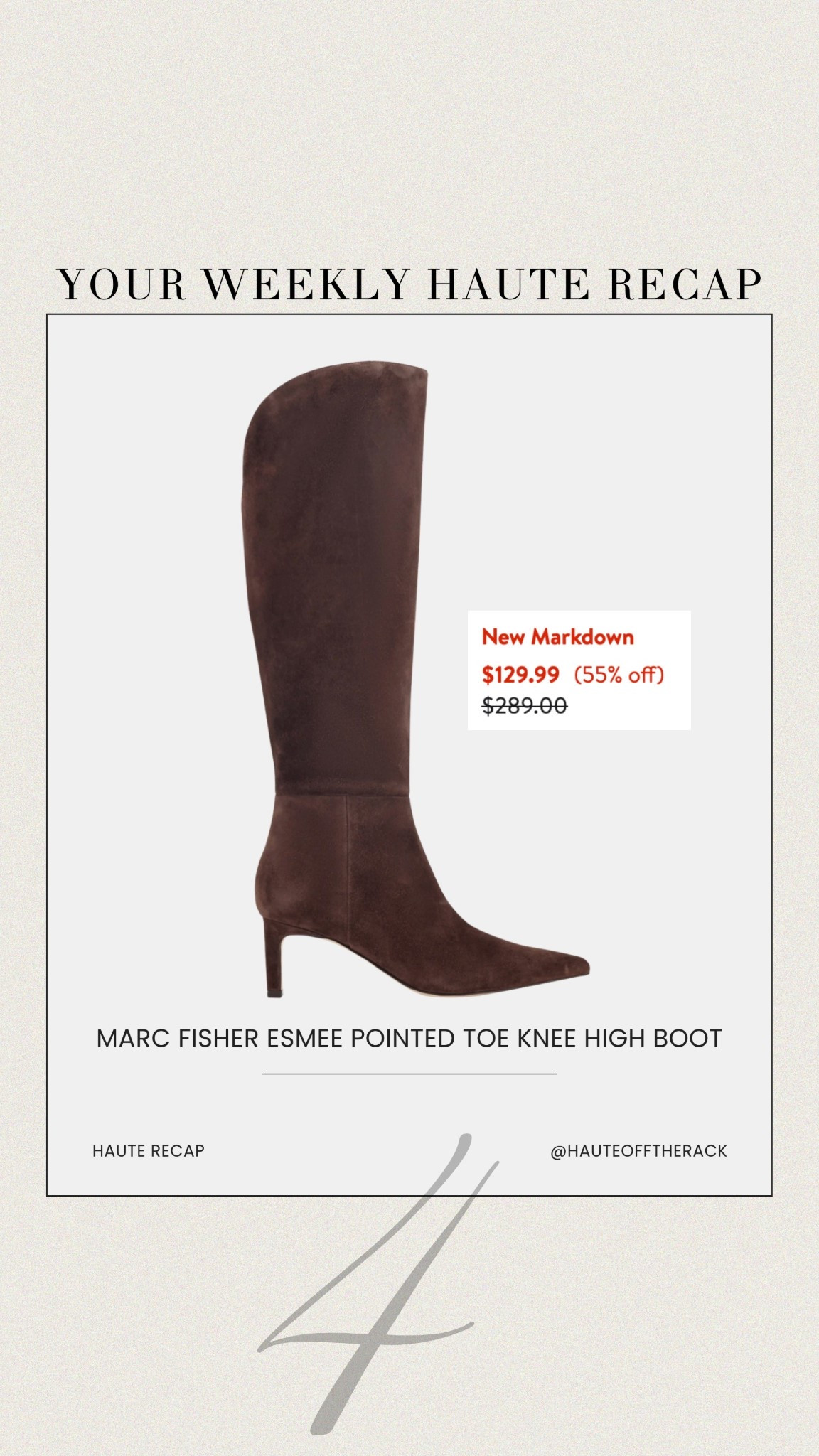 ICYMI I shared these Marc fisher knee high boots last week and right now get them 55% OFF!

#marcfisher #kneehighboots #brownboots #boots #salealert

#LTKSeasonal #LTKSaleAlert