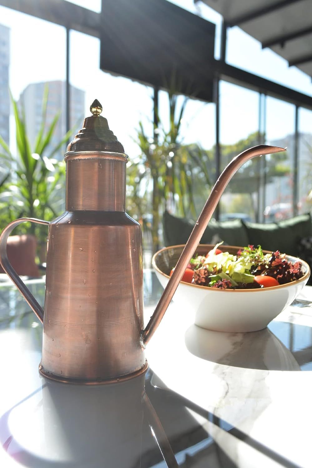 Bakır Concept Copper Oil Bottle, Copper Oil Cruet, Handmade Copper (Oxidised Copper) | Amazon (US)