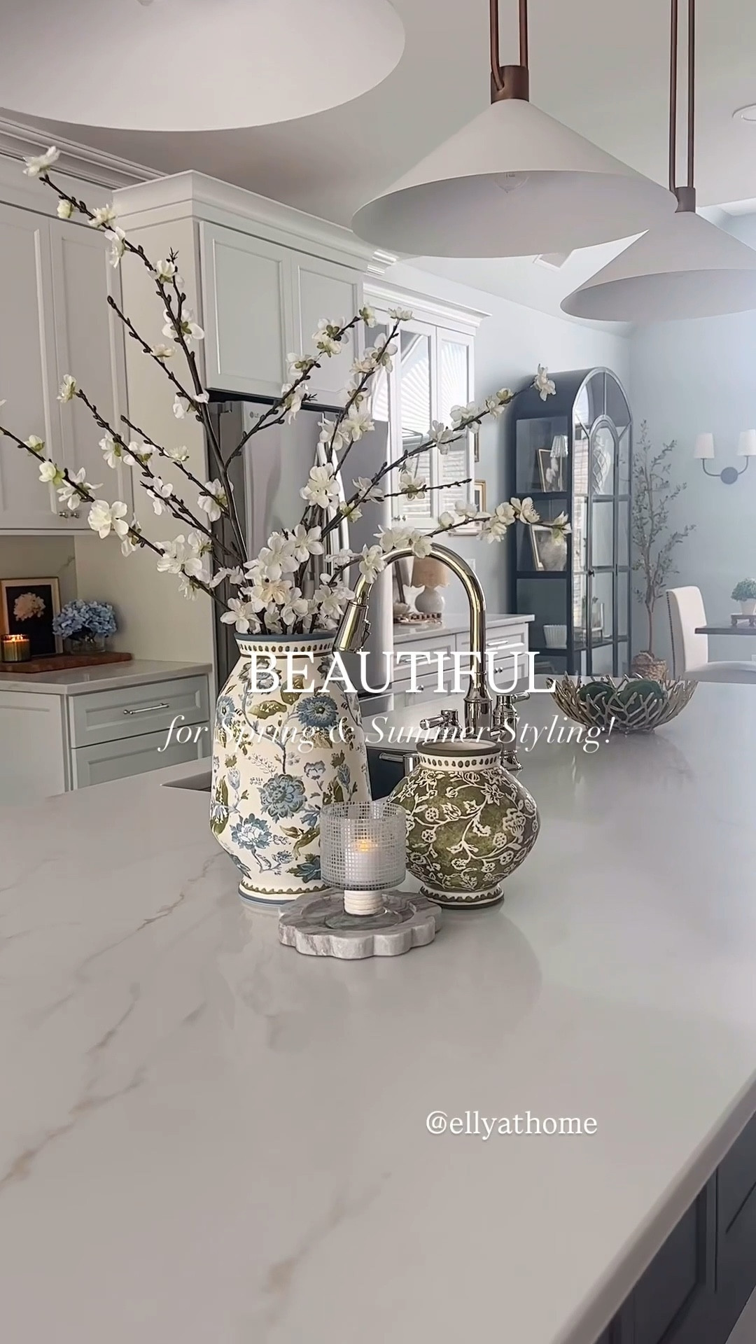 Beautiful new spring vases in pretty colors for spring to summer styling,  candleholder, spring candles, shell candles, coastal artwork, accessories, lamp, wood board. Hydrangeas arrangements and more home decor accessories! Target, Amazon, Wayfair, Crate & Barrel, Pottery Barn, free shipping. 

#LTKHome #LTKSaleAlert