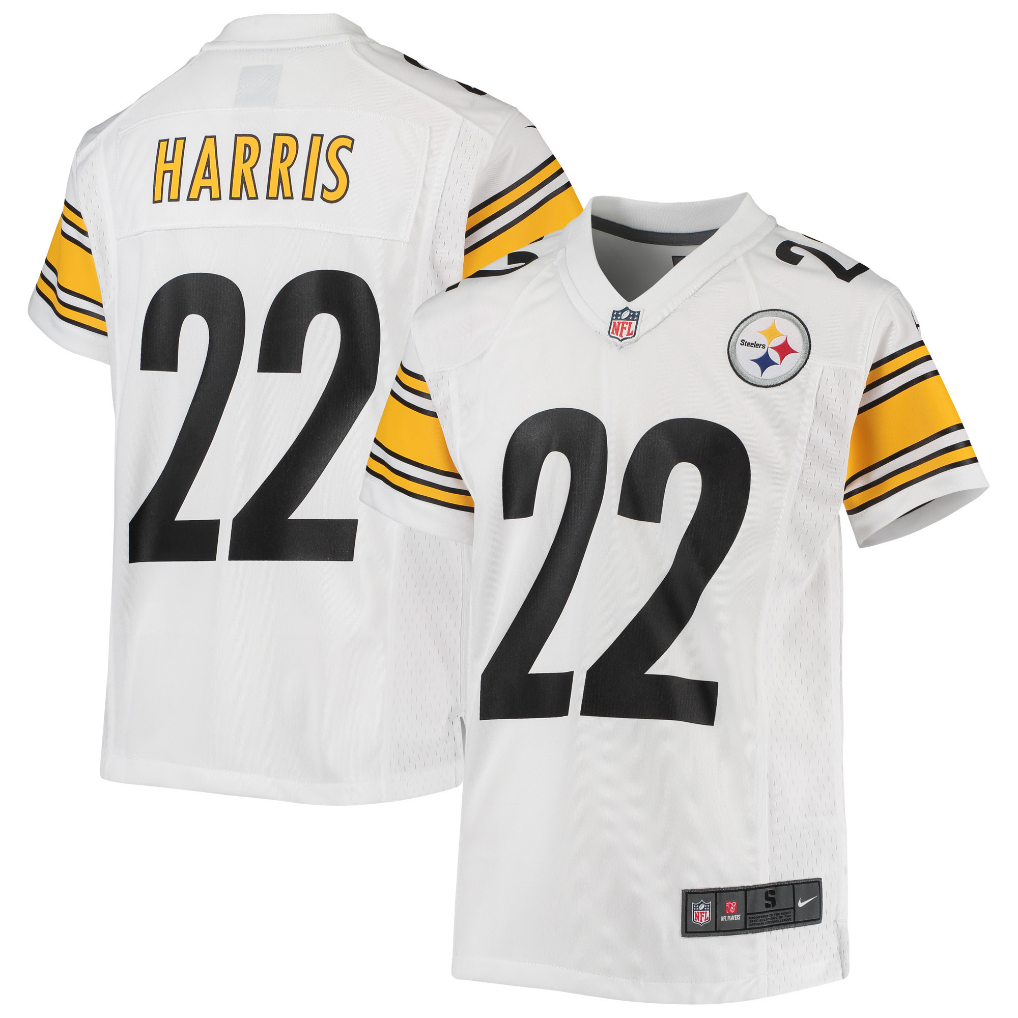 Youth Nike Najee Harris White Pittsburgh Steelers Game Jersey | Fanatics