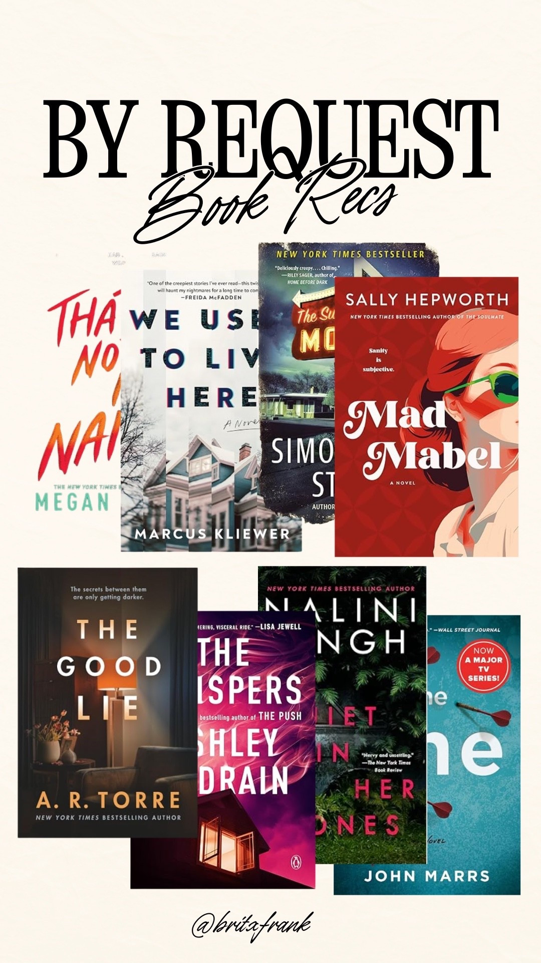 books recommended by you! i love a good thriller and these were your top picks!

#LTKstorytime #LTKdayinmylife #LTKSaleAlert