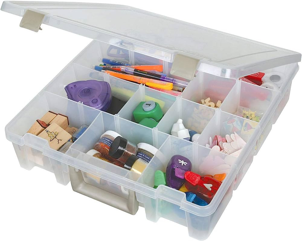 ArtBin 9007AB Super Satchel with Removable Dividers, Portable Art & Craft Organizer with Handle, ... | Amazon (US)