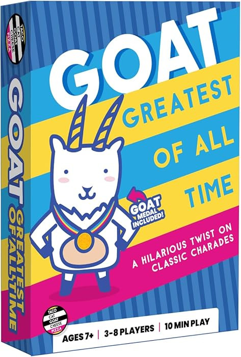 Greatest of All Time Goat Card Game by Dolphin Hat Games | Hilarious Twist on Charades | Funny Im... | Amazon (US)
