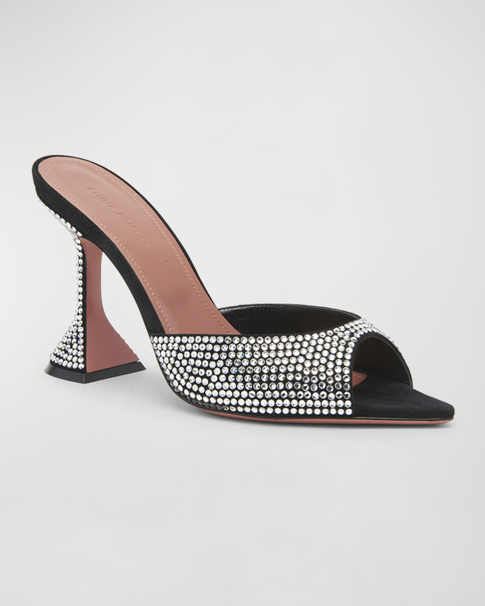 Caroline Crystal Cocktail Mule Sandals | Neiman Marcus