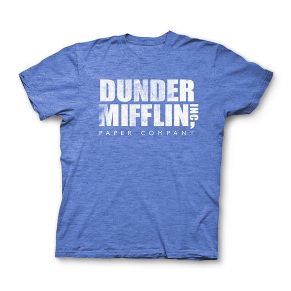 Men's The Office Dunder Mifflin Short Sleeve Graphic T-Shirt - Royal Blue | Target