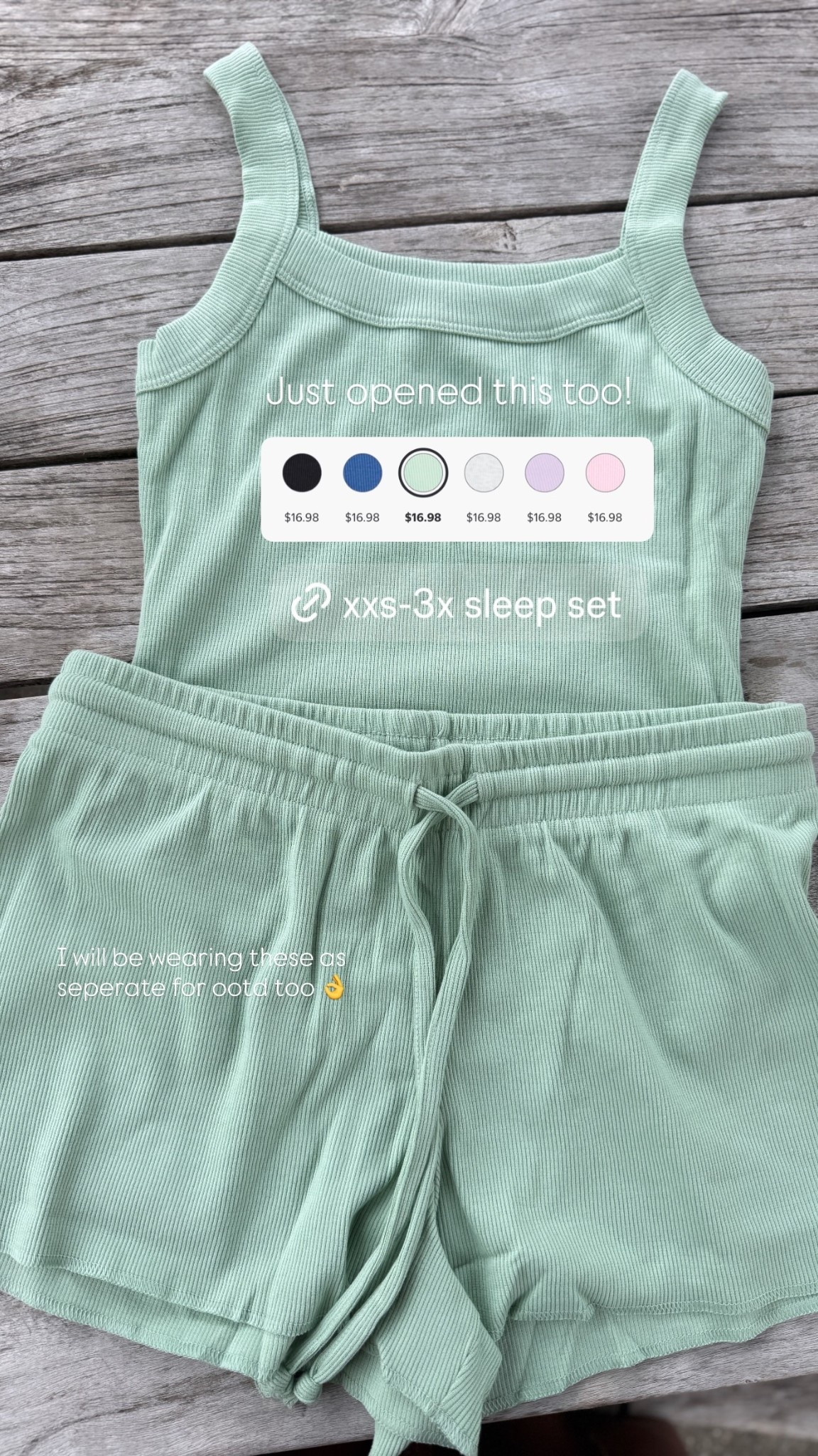 $17 ribbed sleep set! I will be wearing these as seperate for ootd too 👌

#LTKootd #LTKPetite #LTKSeasonal