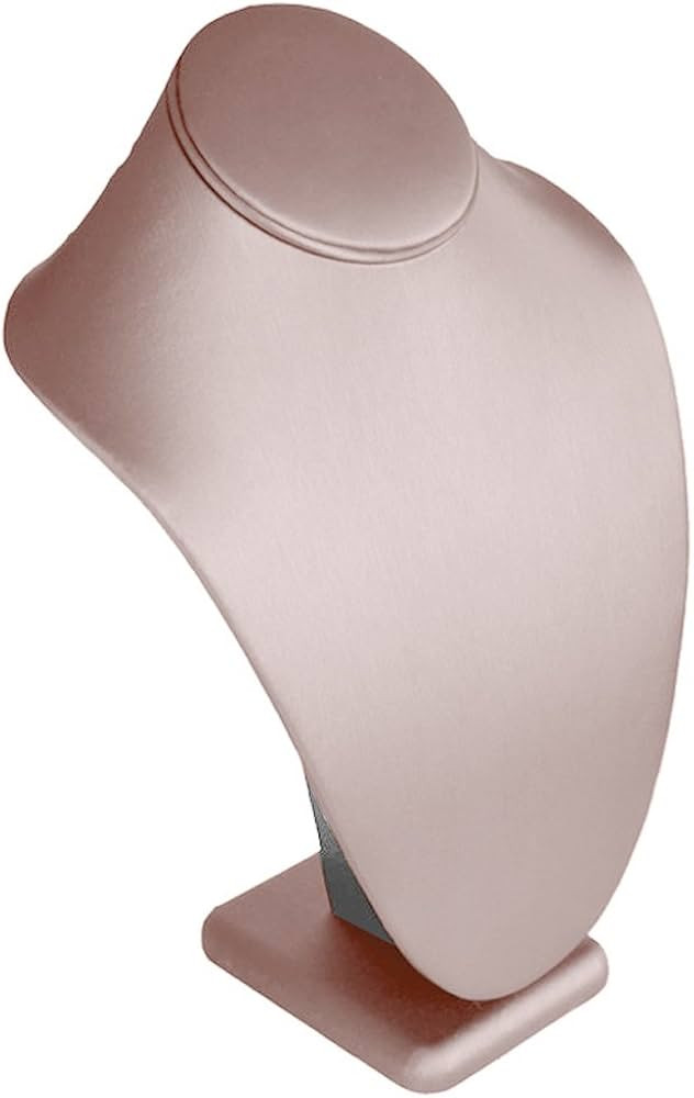 Pink Leather Jewelry Necklace Display Bust ~ 7.5" Tall | Amazon (US)