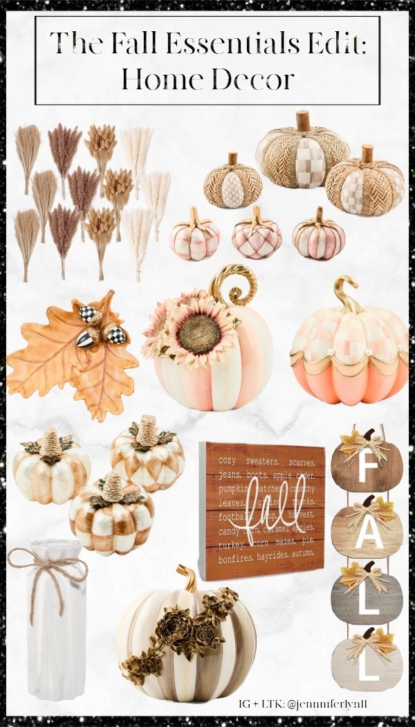 Fall is my favorite season to dress for + decorate for, well after Christmas ha! I am a neutral girl so I always keep my fall decor as neutral as possible! These are a mix of high + low pieces that will go together really well! 

#LTKFindsUnder50 #LTKFindsUnder100 #LTKSeasonal