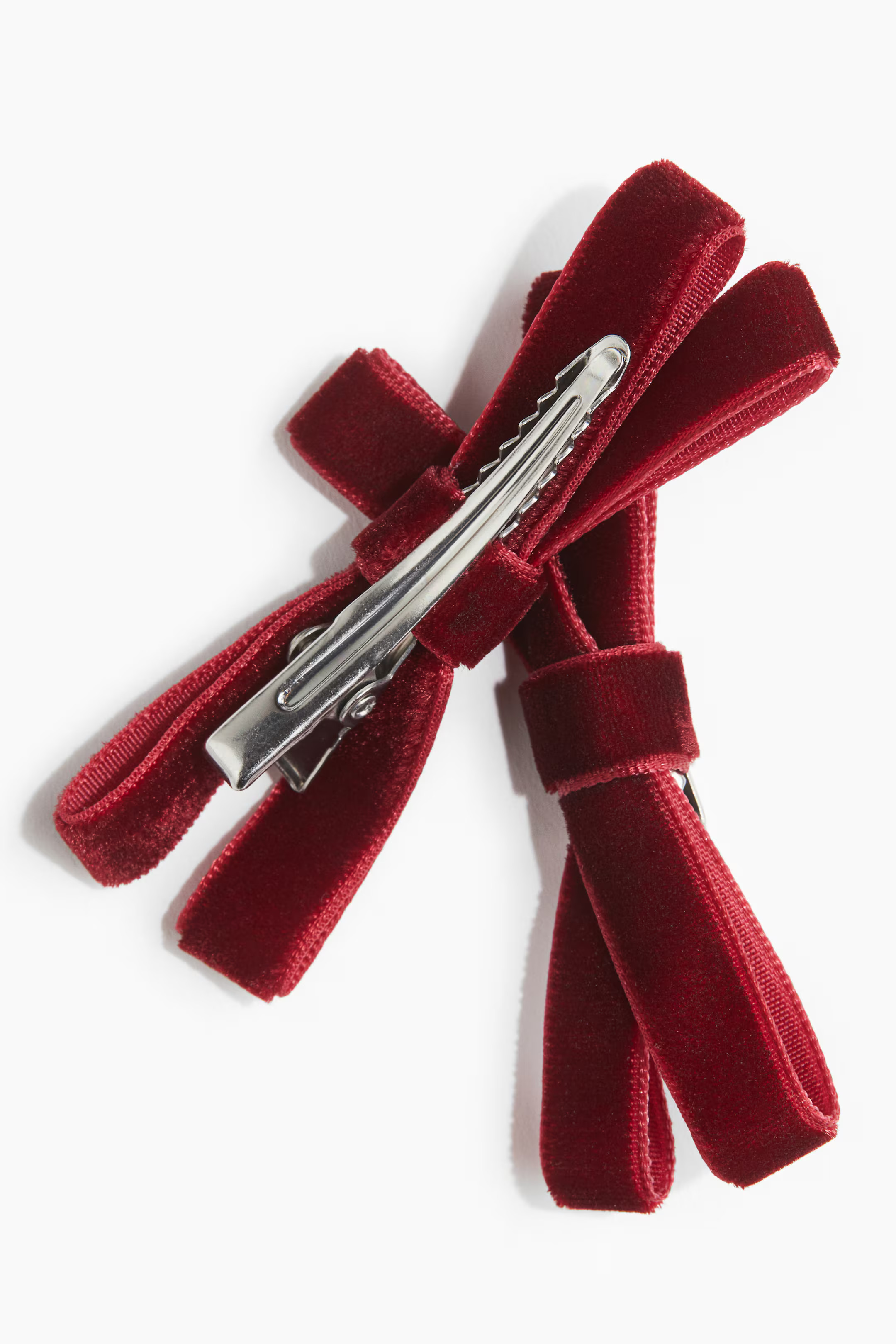 2-pack Velvet Bow Hair Clips | H&M (US + CA)