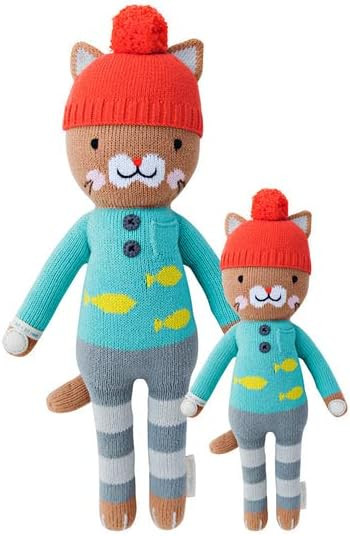 cuddle + kind Maximus The Cat Little 13" Hand-Knit Doll – 1 Doll = 10 Meals, Fair Trade, Heirloom Qu | Amazon (US)