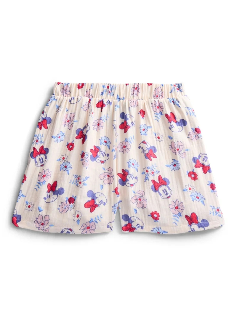 Disney Minnie Mouse Girls Floral Shorts, Sizes 4-16 | Walmart (US)