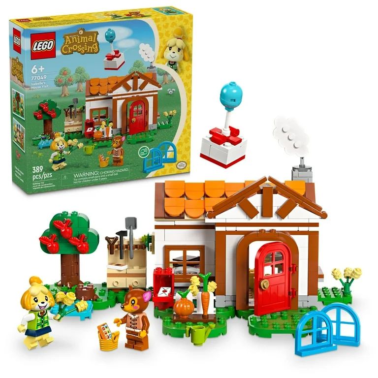 LEGO Animal Crossing Isabelle’s House Visit, Buildable Creative Toy for Kids, Includes Fauna an... | Walmart (US)