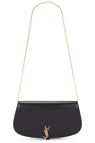 Saint Laurent Wallet On Chain in Black | FWRD 