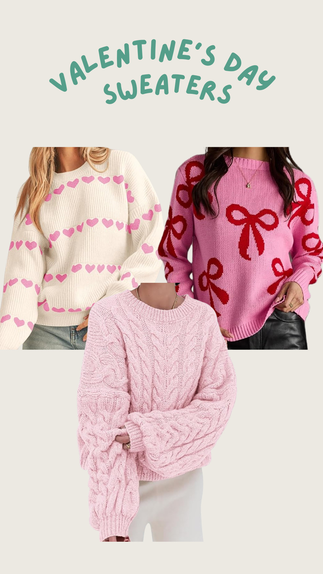 Valentine's Day Sweaters! 

 #LTKootd #LTKSeasonal #LTKFindsUnder100