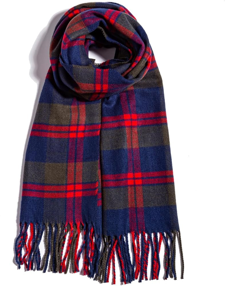 AUSEKALY Scarf For Women Men Winter Plaid Neck Scarves Fall Softest Classic Warm Lightweight | Amazon (US)