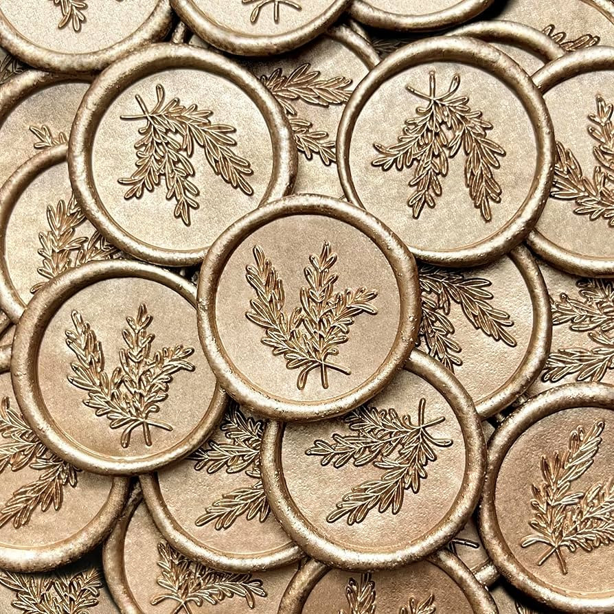 50Pcs Wax Seal Stickers Handmade Envelope Seals Self Adhesive Wax Stickers for Wedding Party Invi... | Amazon (US)