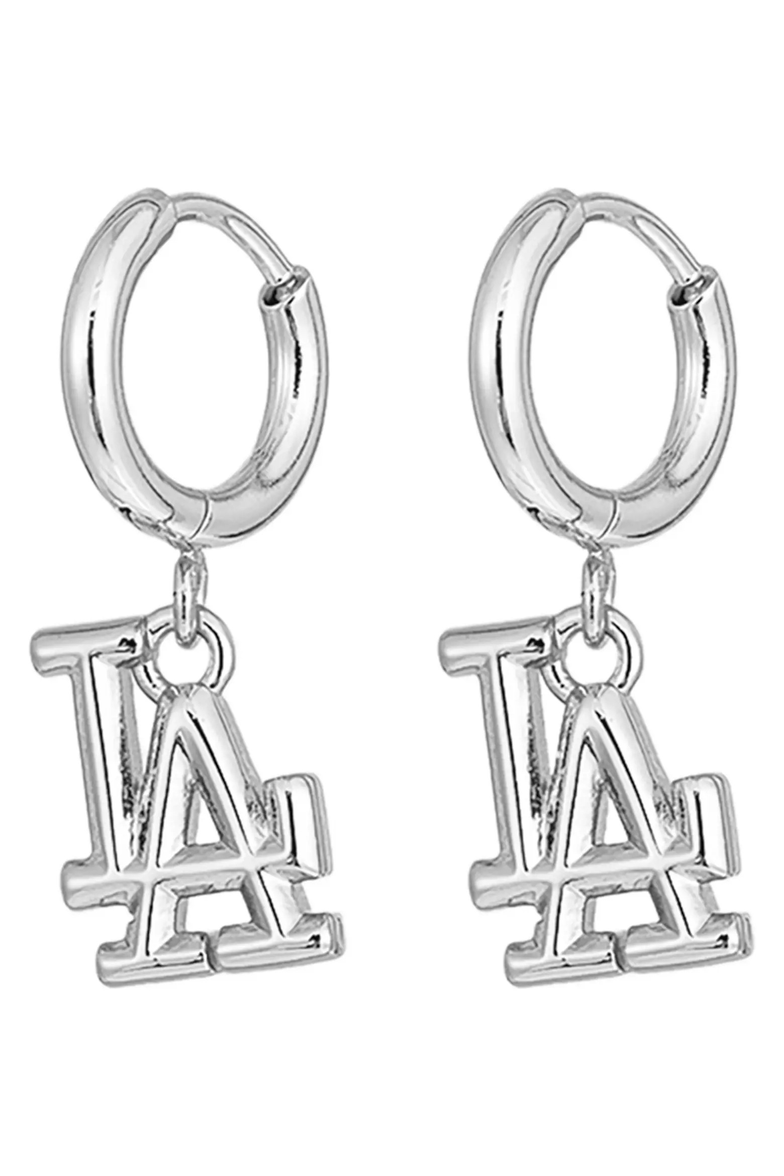 MLB Los Angeles Dodgers Logo Charm Huggie Hoop Earrings (Women) | Nordstrom | Nordstrom