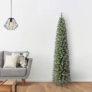 7ft. Pre-Lit Pencil Artificial Christmas Tree, Clear Lights by Ashland® | Michaels | Michaels Stores