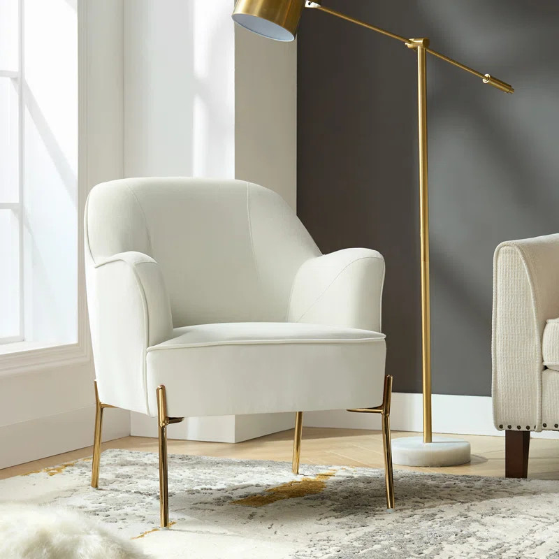 Cleo 26" Wide Contemporary Chair with Recessed Arms | Wayfair North America