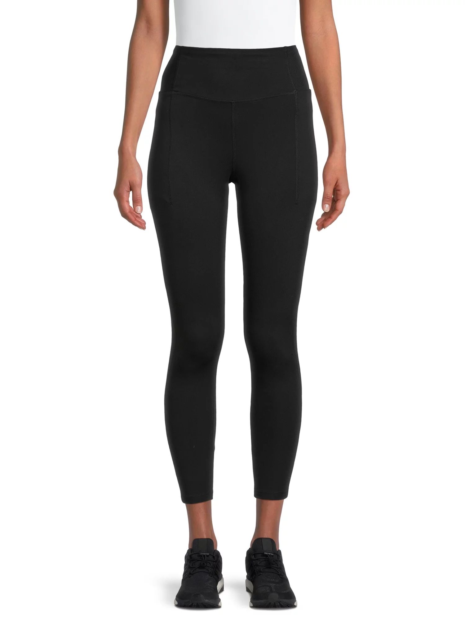 Avia Women's Performance Leggings with Ribbed Insets | Walmart (US)