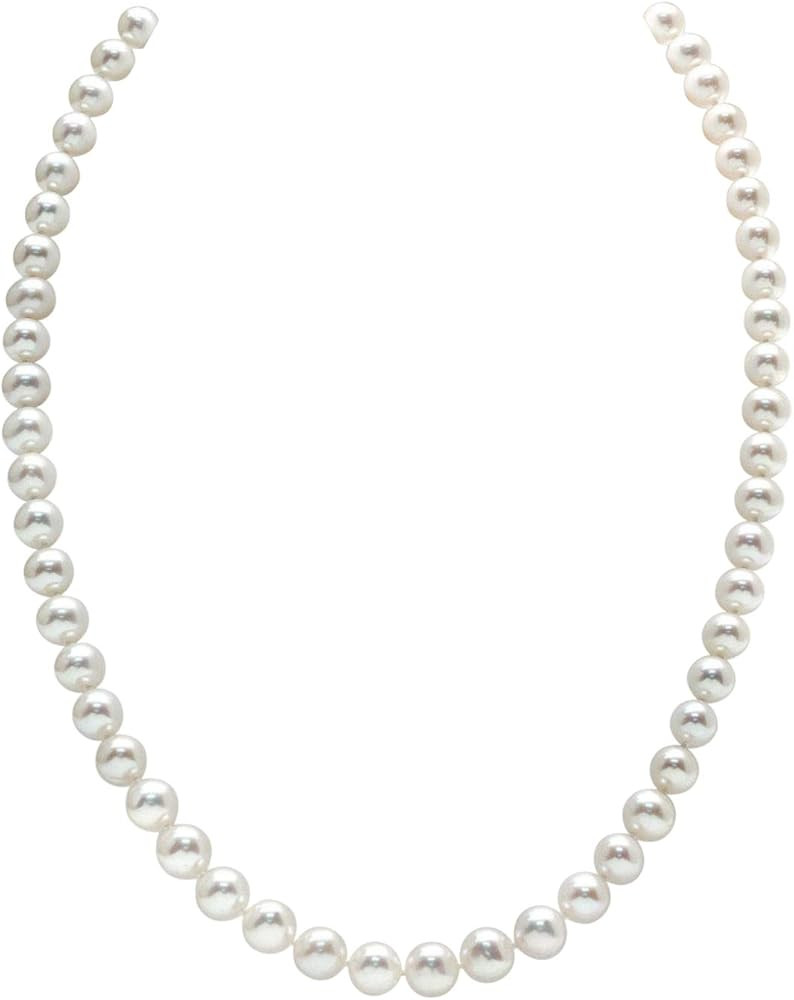 THE PEARL SOURCE 14K Gold 5.0-5.5mm AAAA Quality White Freshwater Cultured Pearl Necklace for Wom... | Amazon (CA)