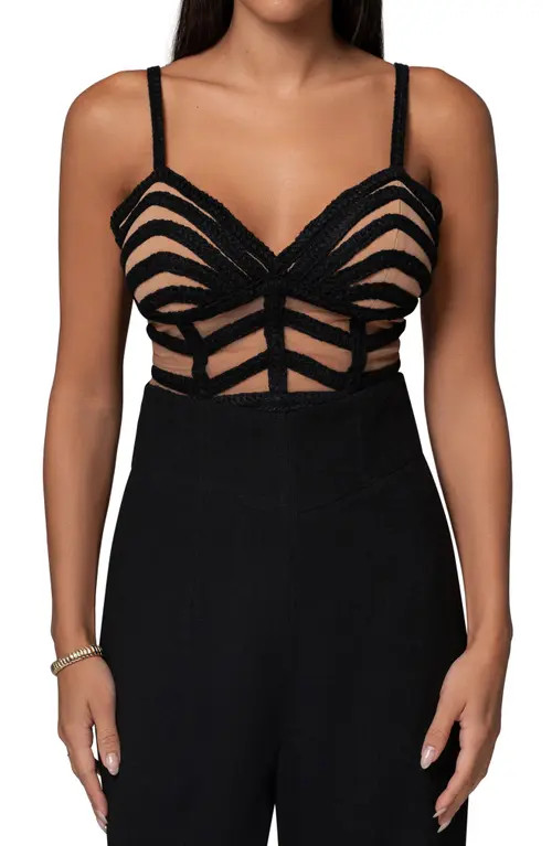 JLUXLABEL Serenity Sleeveless Top in Black at Nordstrom, Size X-Large | Nordstrom