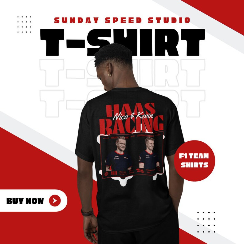 F1 HAAS RACING - nico and kevin f1 t-shirt (F1 Team's Collection) | Etsy (US)