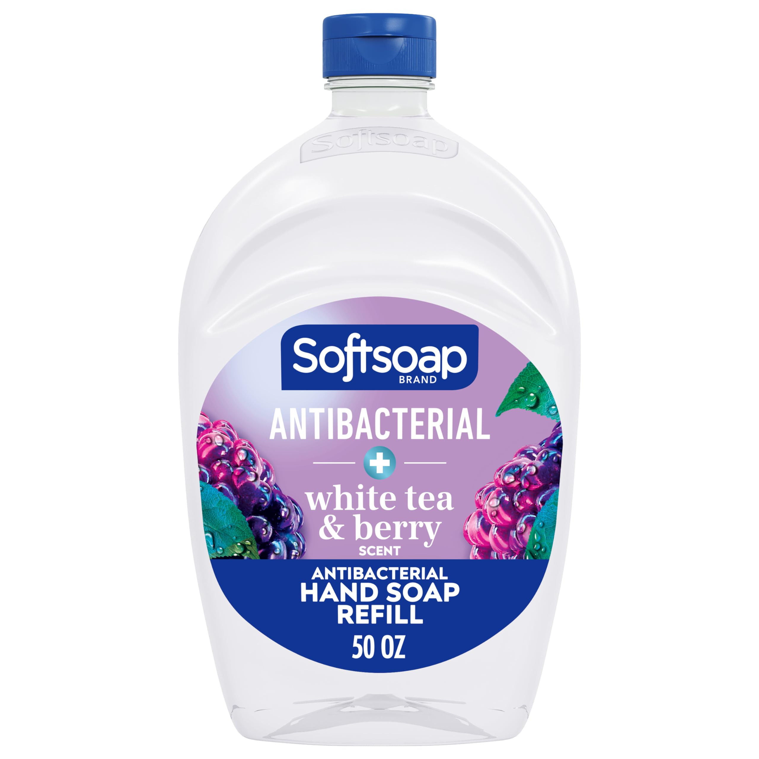 Softsoap Antibacterial Liquid Hand Soap Refill, White Tea & Berry Scented Hand Soap, 50 Ounce(Pac... | Amazon (US)