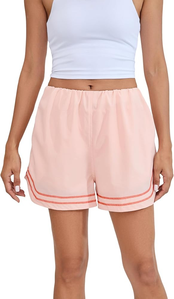 SKIKYAN Women Casual Athletic Workout Shorts Quick Dry Lightweight Loose Wide Leg Running Shorts ... | Amazon (US)