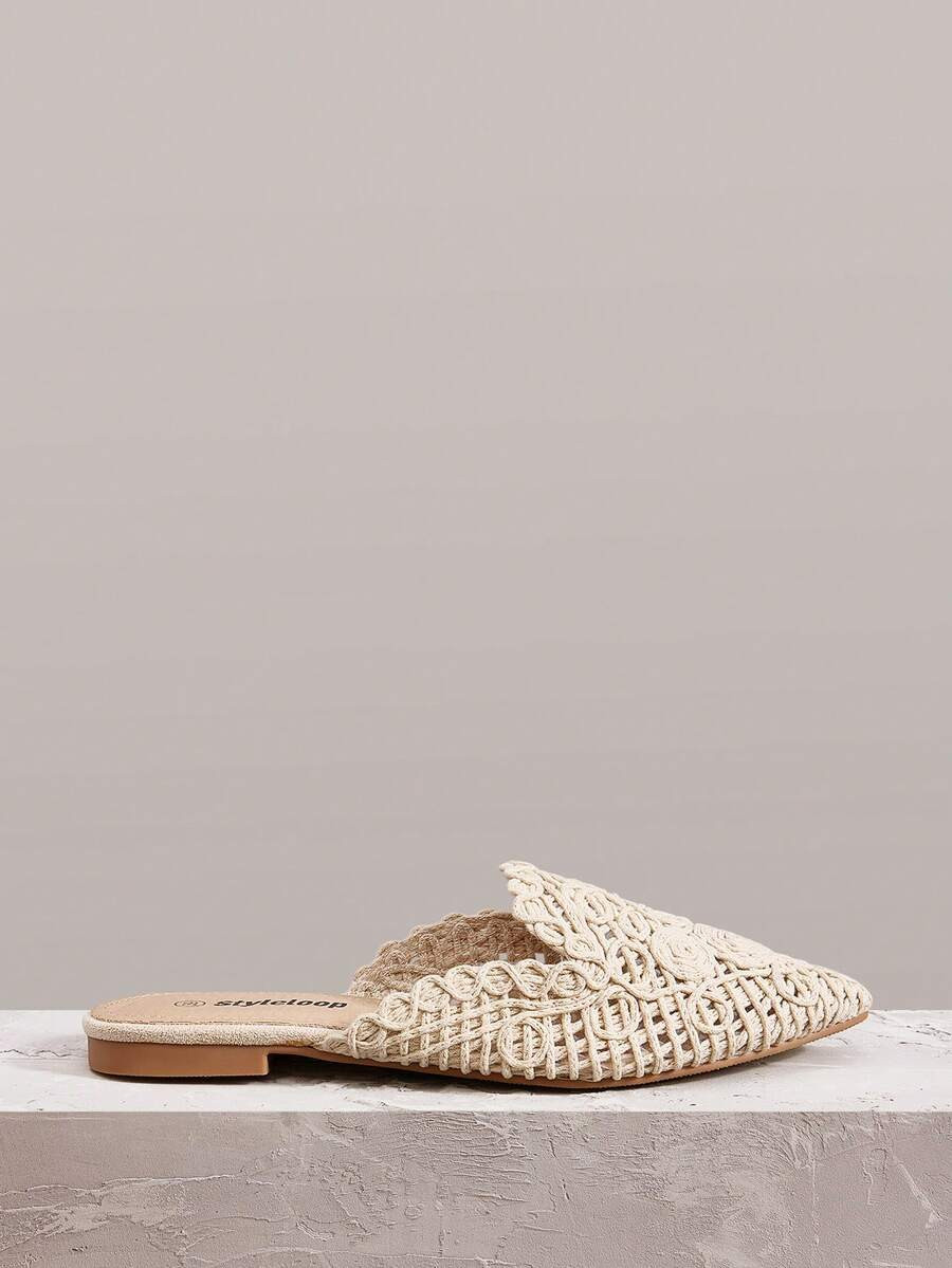 Styleloop Women's Flat Slip-On Shoes, Boho, Retro American, Bohemian, Western Style, Suitable For... | SHEIN