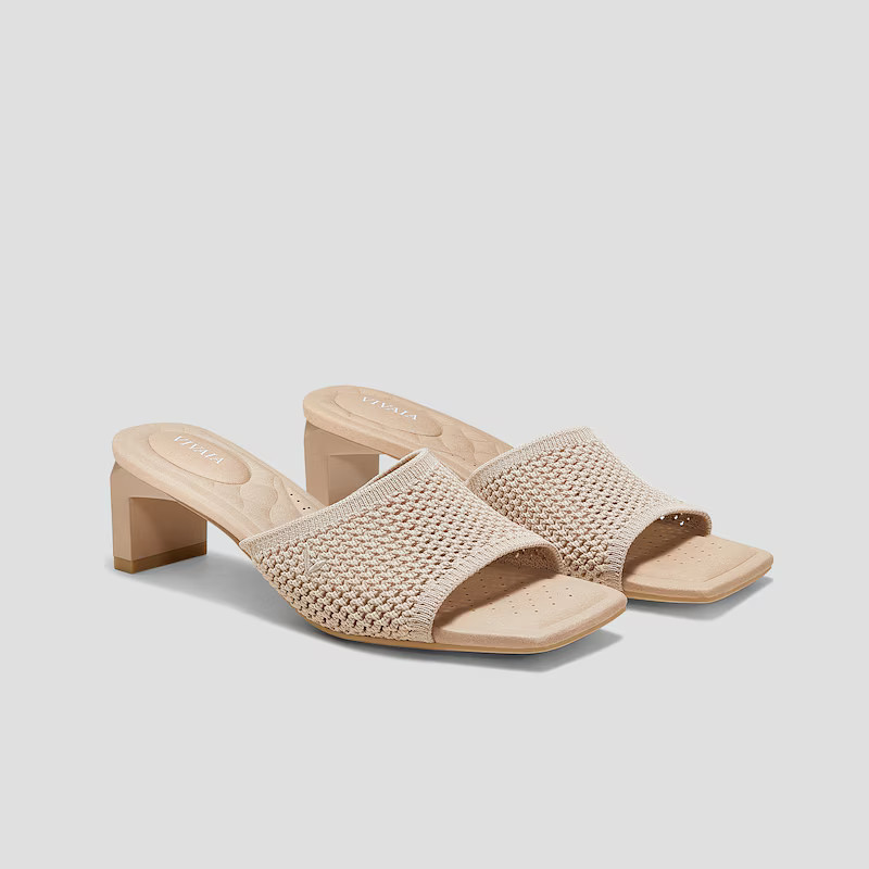 Square-Toe Block Heel Sandals (Juliet Pro) | VIVAIA