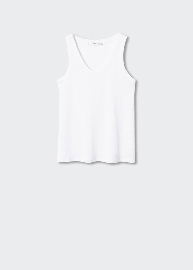 Top bretelles lin | MANGO (FR)