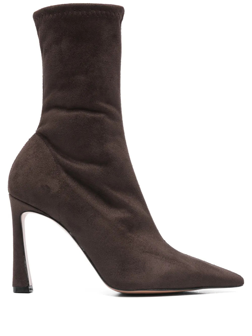 biancadi 95mm point-toe ankle boots - Brown | Farfetch Global